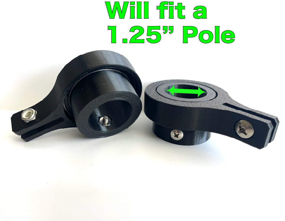 Industrial Grade Flagpole Swivels & Rings with Sealed Bearings -Direct Mount No Clips Needed