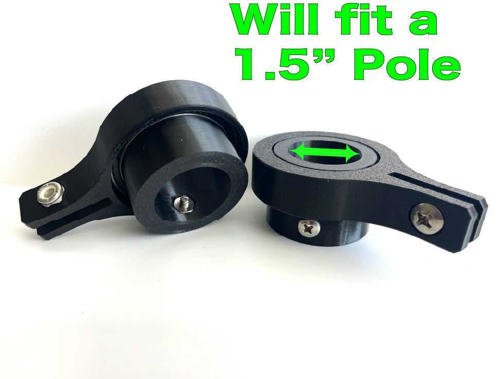 Industrial Grade Flagpole Swivels & Rings with Sealed Bearings -Direct Mount No Clips Needed