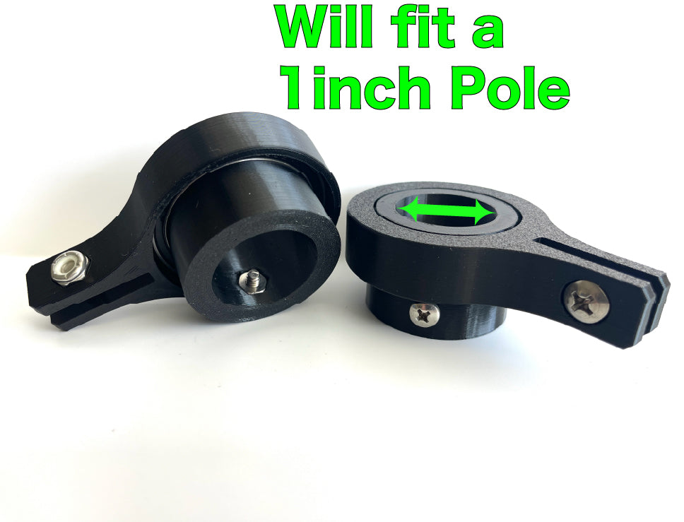 Industrial Grade Flagpole Swivels & Rings with Sealed Bearings -Direct Mount No Clips Needed