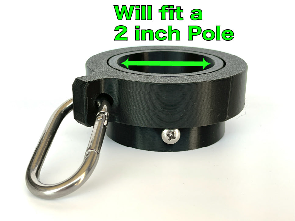 Industrial Grade Flagpole Swivels & Rings with Sealed Bearings & Stainless Clips