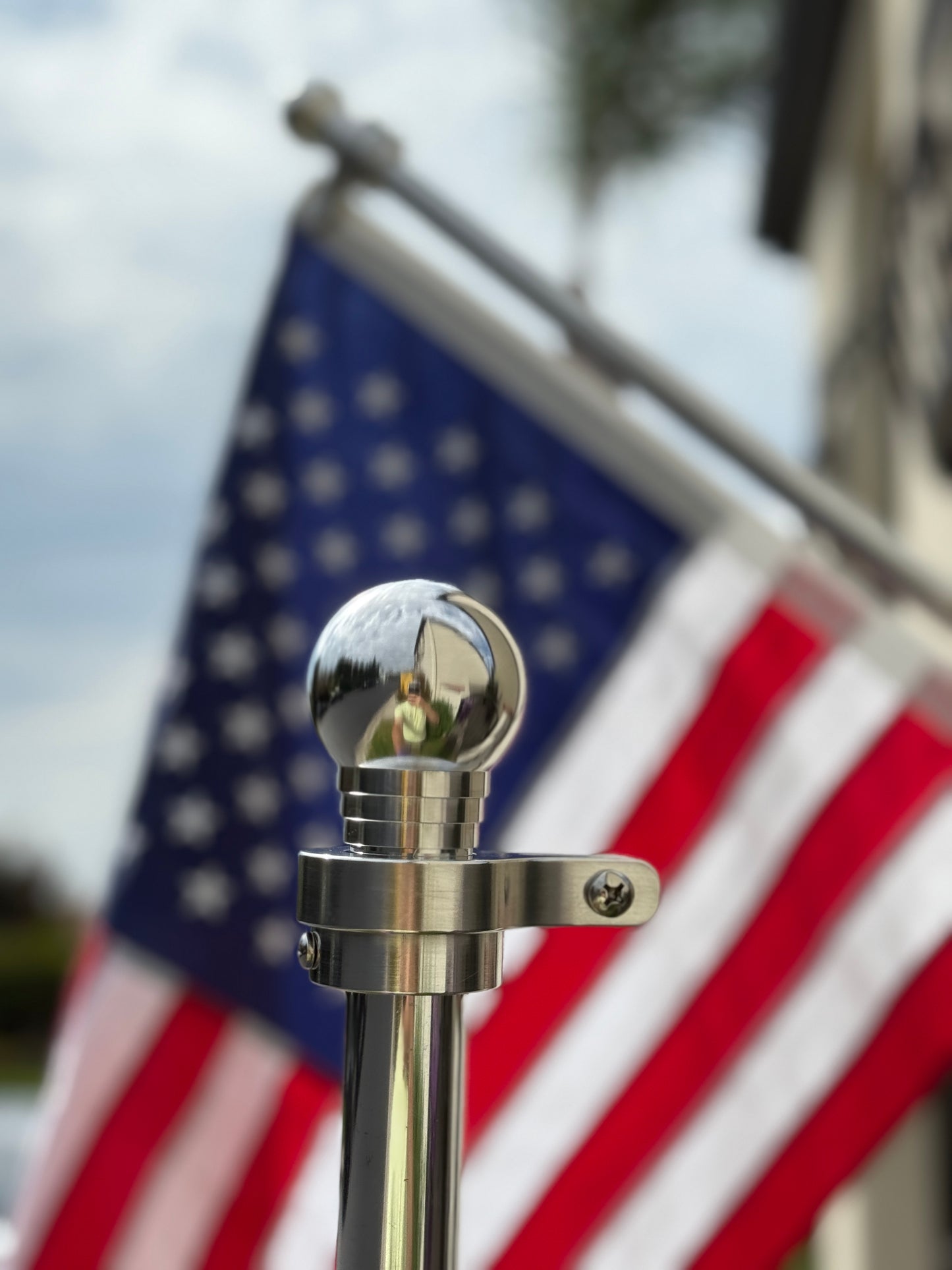 All Metal Industrial Grade Flagpole Swivel Rings with Sealed Bearings -Direct Mount No Clips Needed