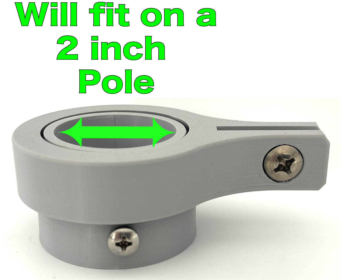 Industrial Grade Flagpole Swivels & Rings with Sealed Bearings -Direct Mount No Clips Needed