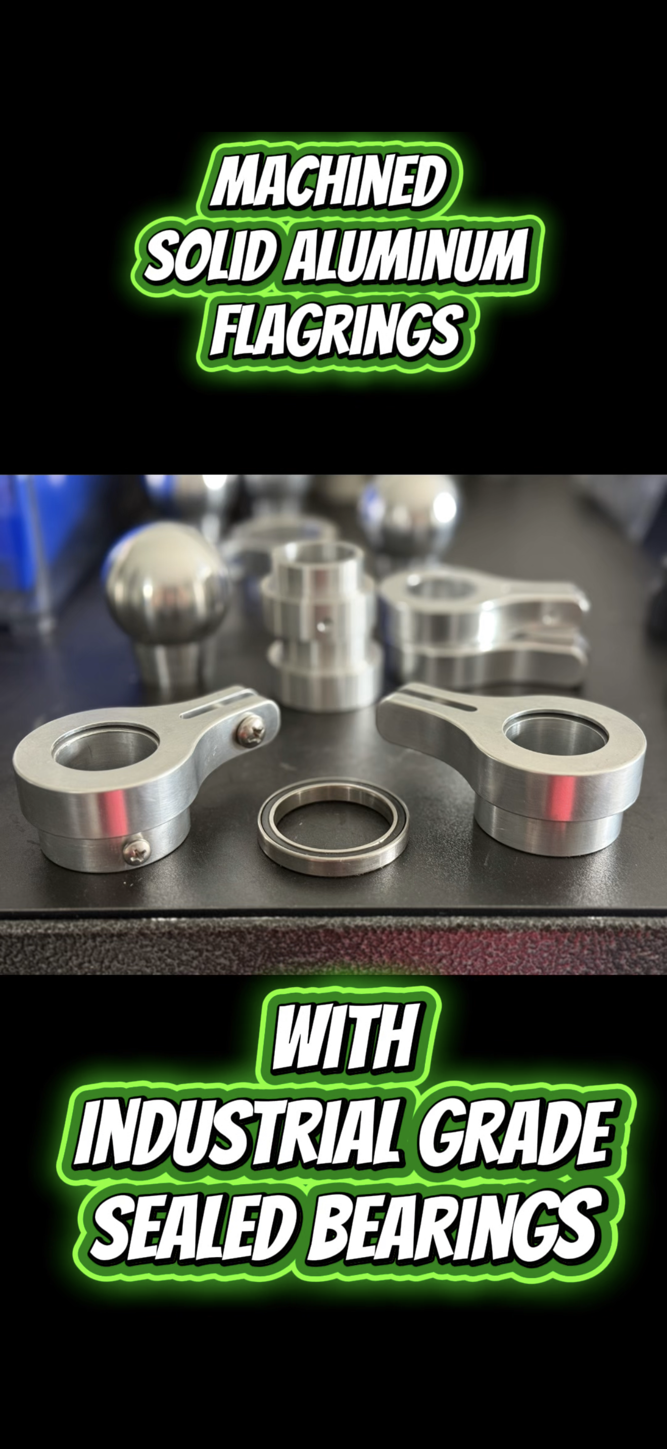 All New Product Line! Solid Metal Flagrings
