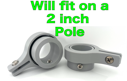 Direct Mount(Clip-Less) Ultimate Flag Flagpole Rotating Swivel with Industrial Sealed Bearings, Tangle Free Attachment, fits Costco and Flagpole Buddy Poles
