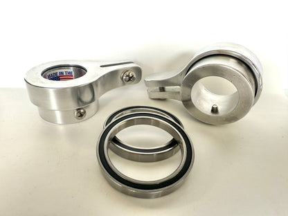 All Metal Industrial Grade Flagpole Swivel Rings with Sealed Bearings -Direct Mount No Clips Needed