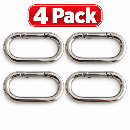 Large Heavy-Duty Stainless Steel Flag Clips - 4 Pack - Rust-Proof