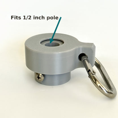 Flag Pole Swivel Rings | Sealed Bearings | Stainless Steel Clips | 6 Sizes 1/2" to 2"