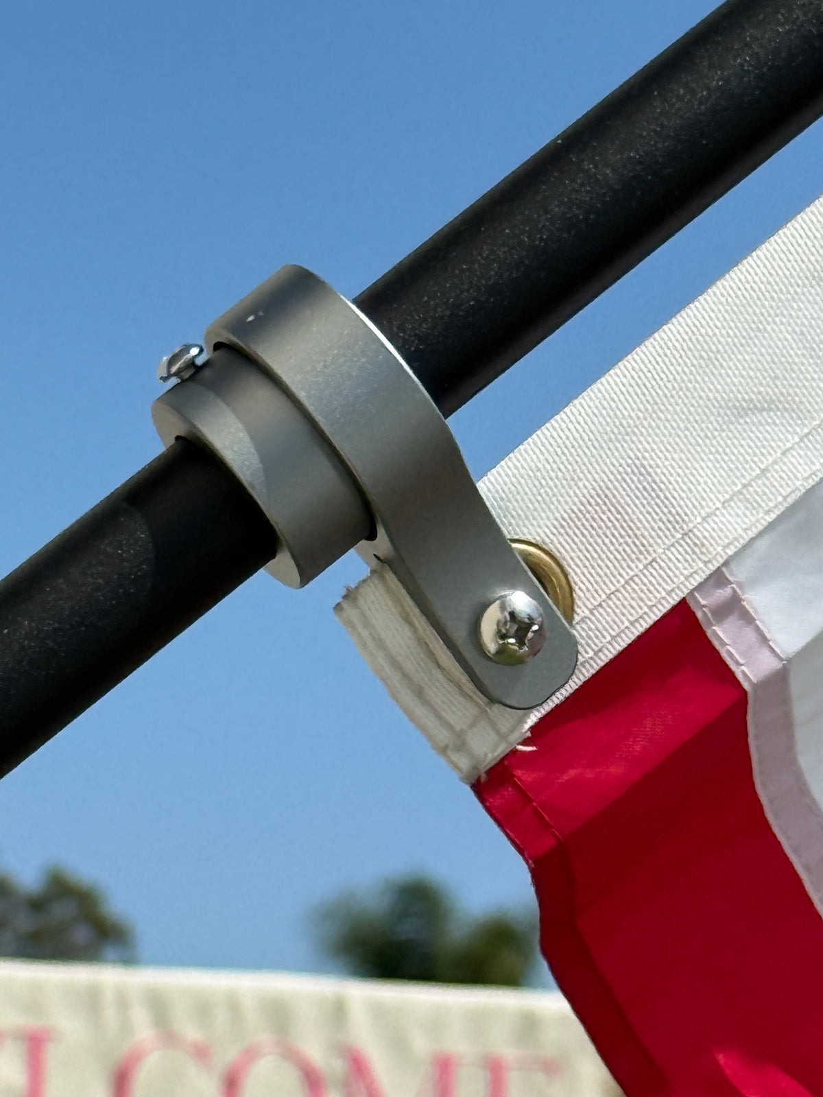 All Metal Industrial Grade 1 inch Flagpole Rotating Spinner Swivel Rings with 100% Ceramic Sealed Spinning Ball Bearings