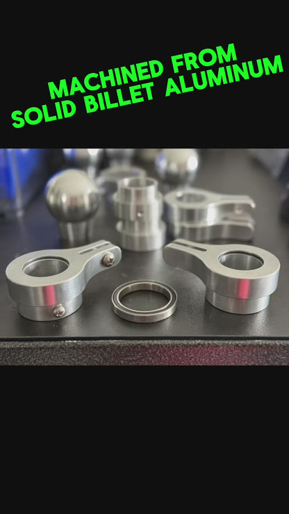 All Metal Industrial Grade Flagpole Swivel Rings with Sealed Bearings -Direct Mount No Clips Needed